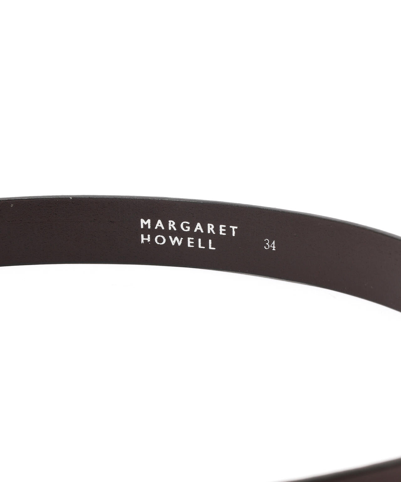 OILED LEATHER NARROW BELT | MARGARET HOWELL（マーガレット