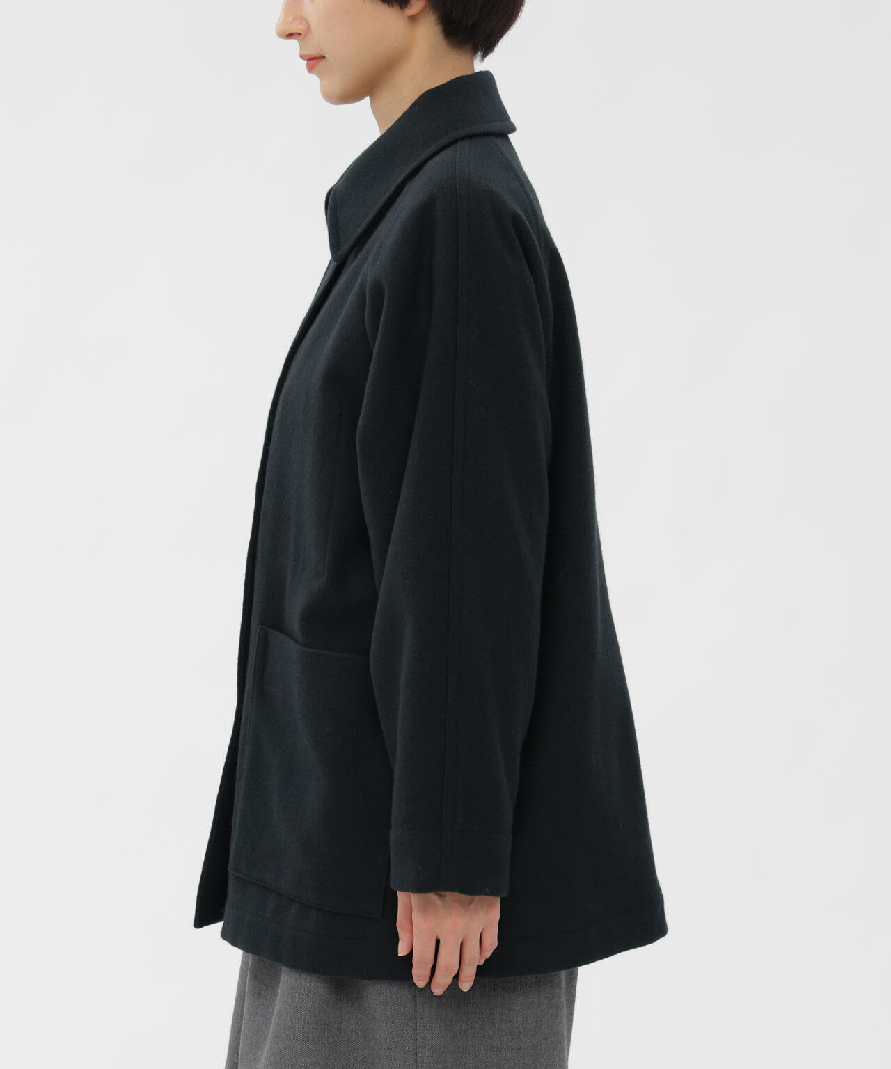 BASIC WOOL MELTON COAT | MARGARET HOWELL（マーガレット・ハウエル