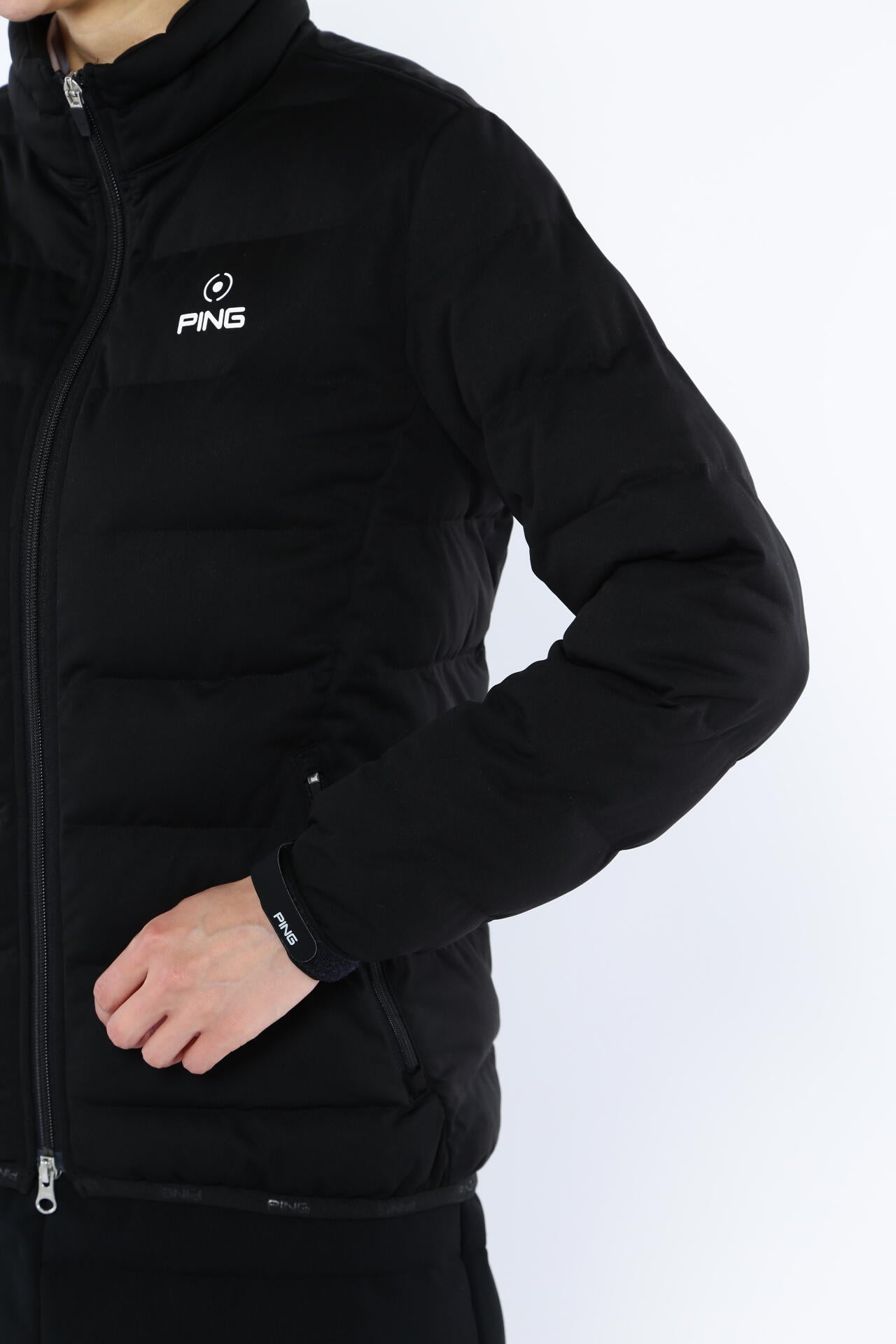 PING APPAREL】 Arizona rock camo柄ストレッチラミネート中綿ブルゾン