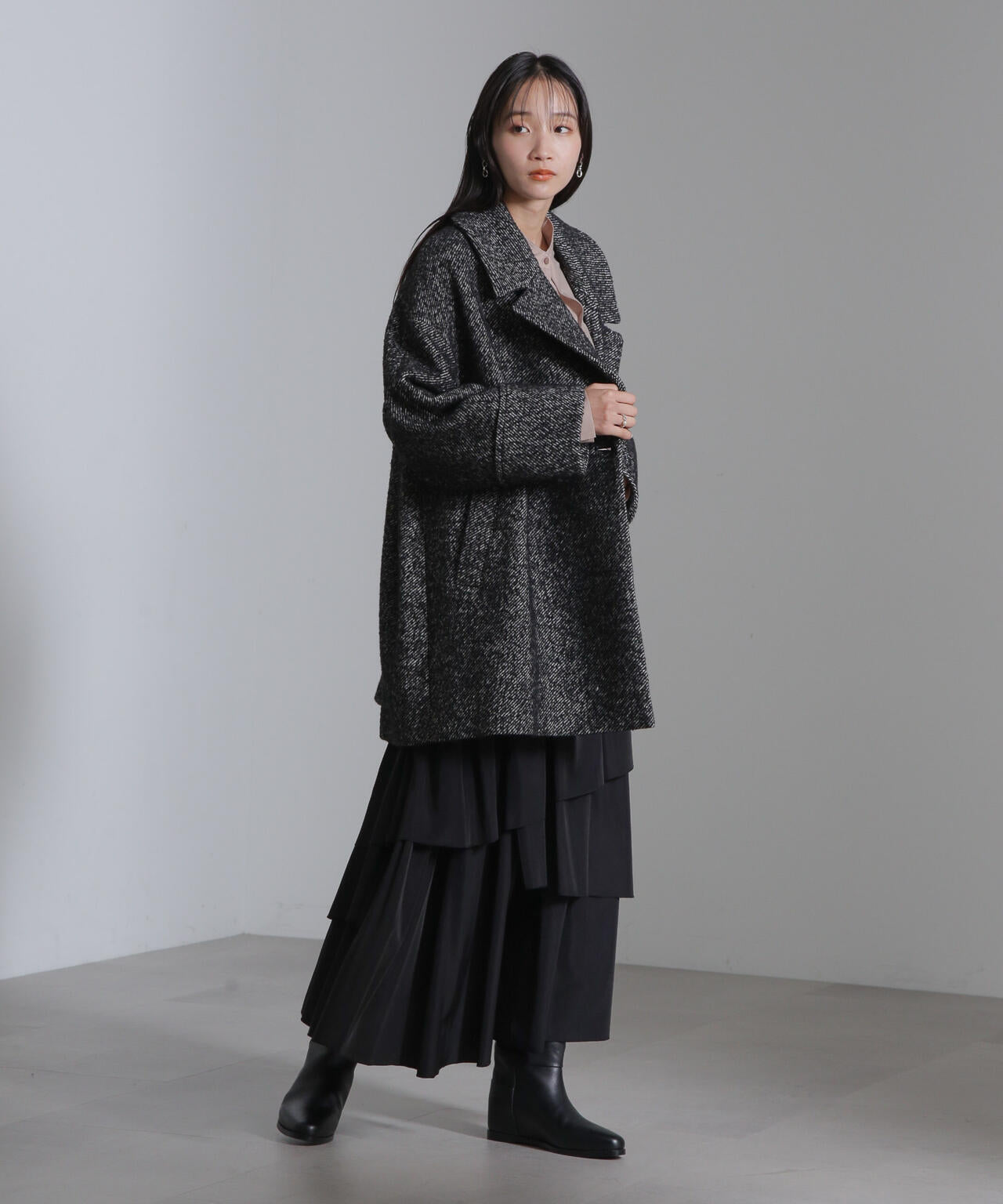 オーバーサイズツイードコート | NANO universe（ナノ・ユニバース