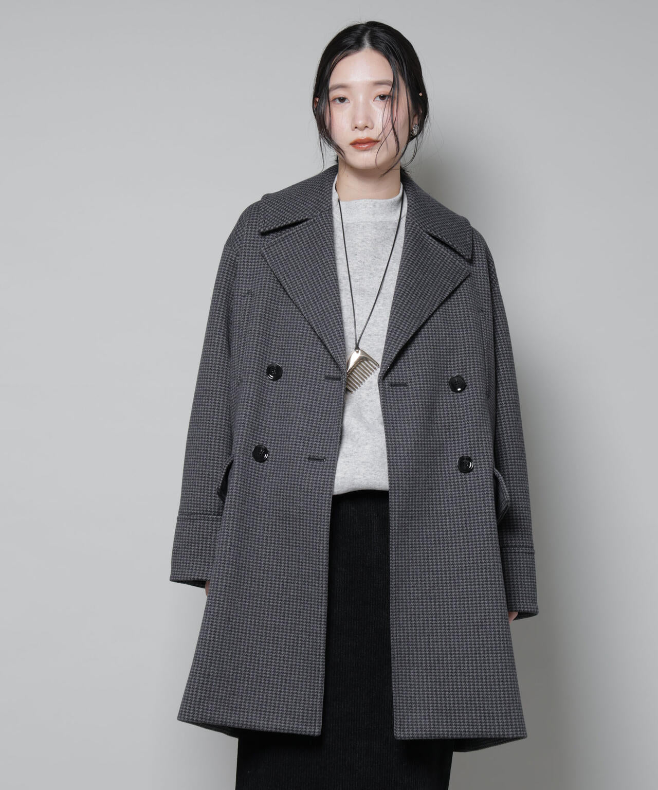 オーバーサイズポケットチェックコート | NANO universe（ナノ