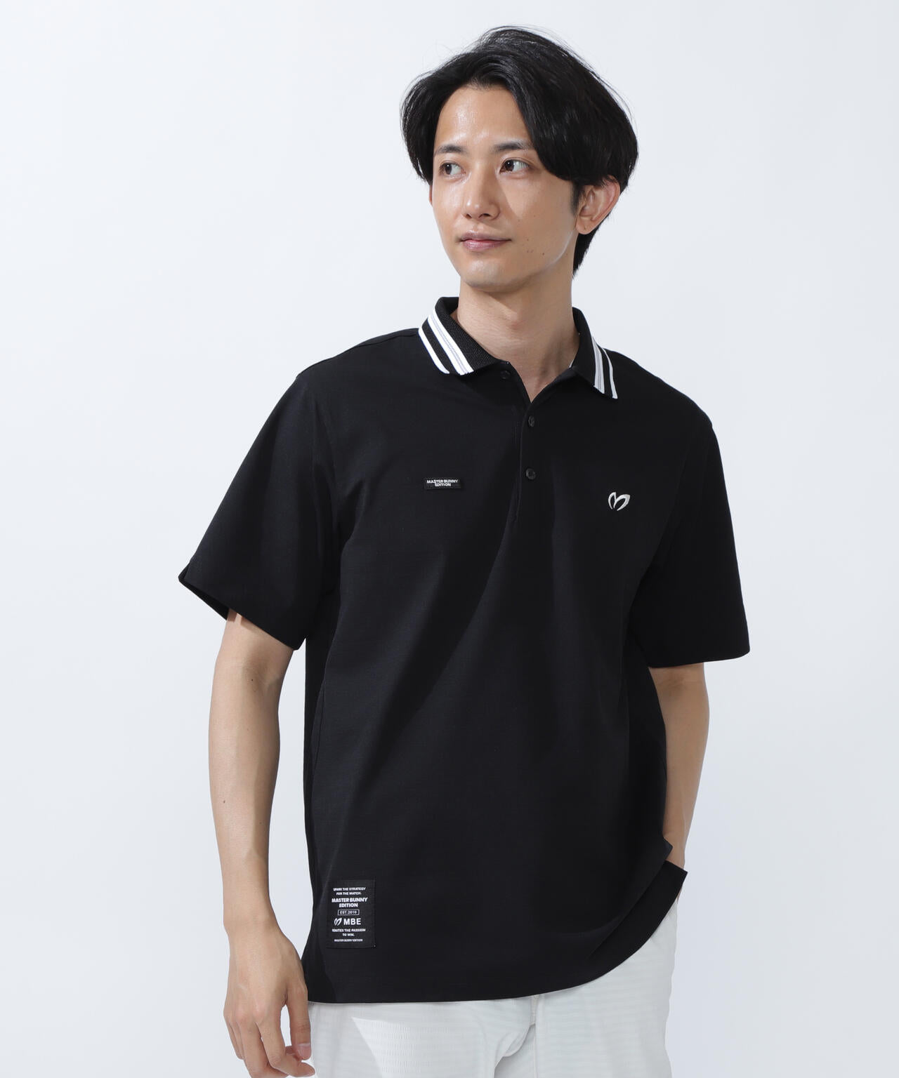 ポリエステル杢カノコ半袖ポロシャツ | MASTER BUNNY EDITION