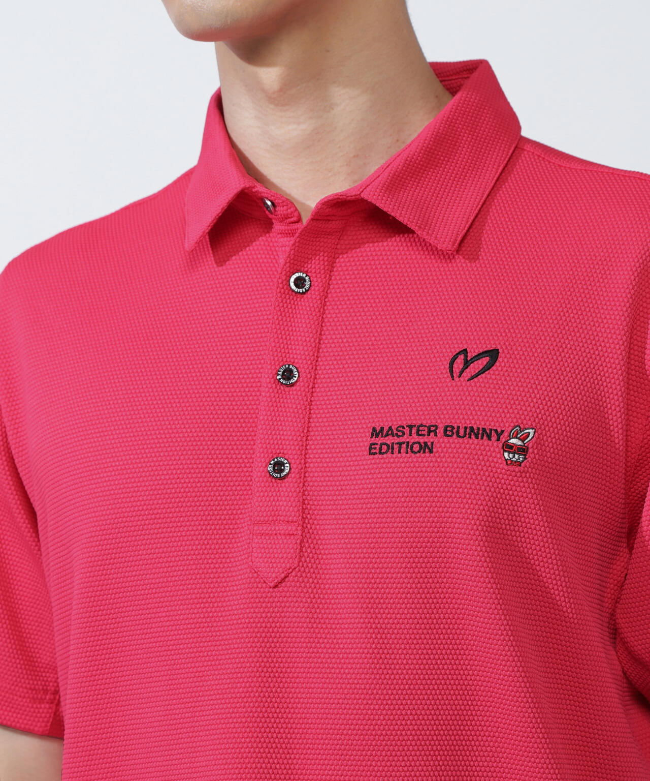 SWAGGY BUNNY】ポップコーンハニカム半袖ポロシャツ | MASTER BUNNY