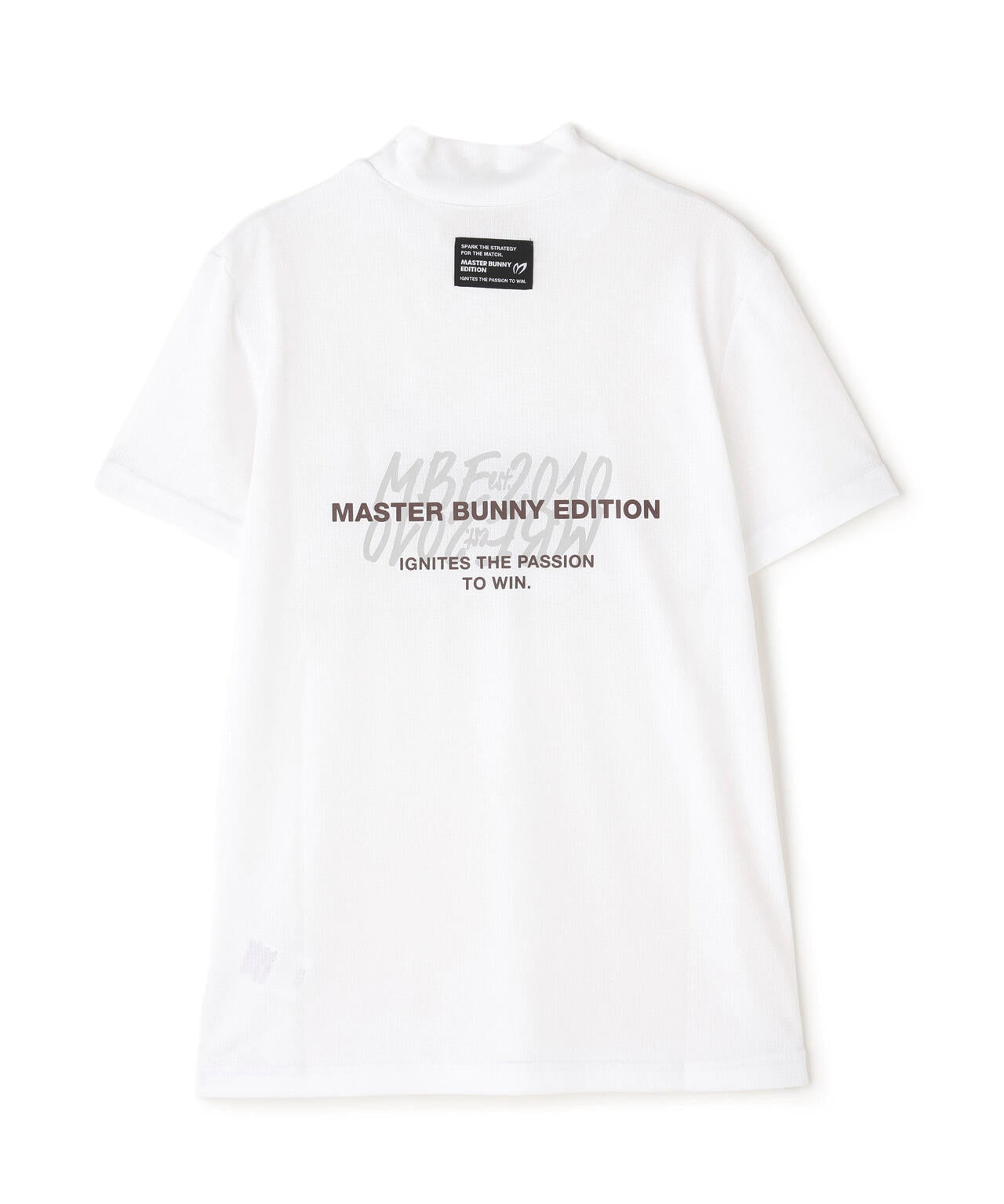 ベアメッシュ半袖モックネックカットソー | MASTER BUNNY EDITION