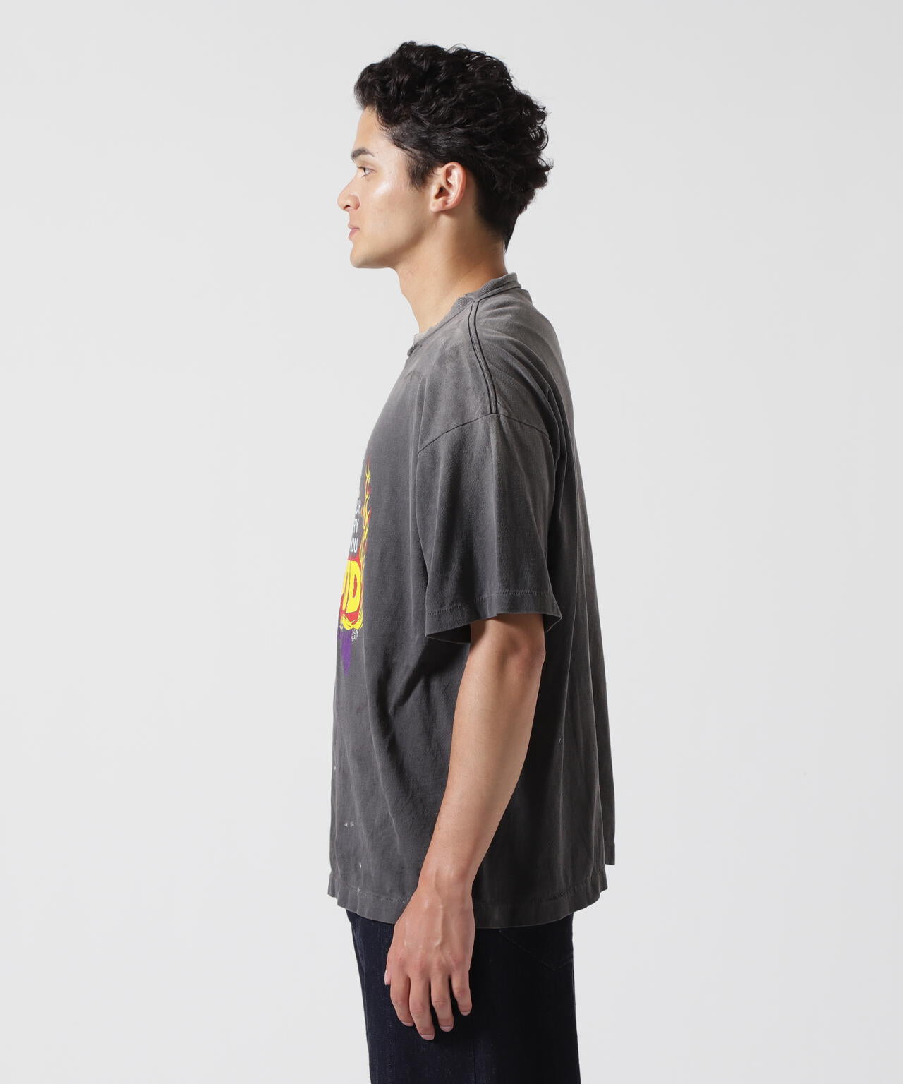 SAINT MICHAEL/セントマイケル/NH SS TEE STHD.HOOD BLACK | ROYAL