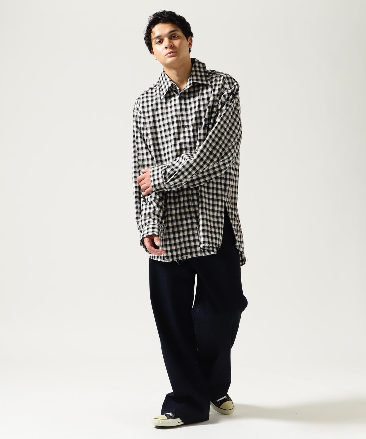 ANCELLM/アンセルム/ C/R CHECK OVER SHIRT/ANCSH55 | GARDEN