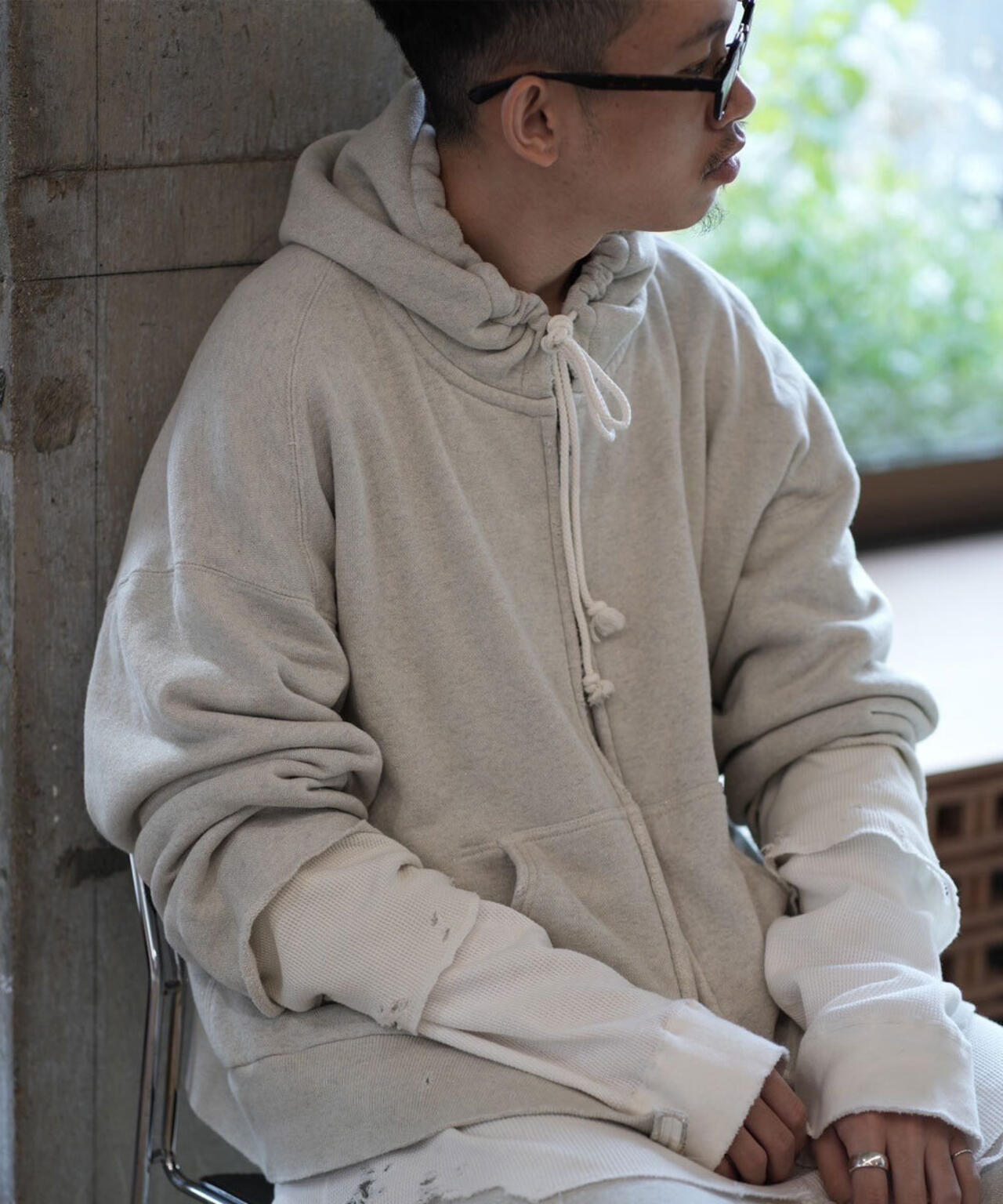 ANCELLM/アンセルム/LAYERED ZIP－UP HOODIE EX | GARDEN（ガーデン