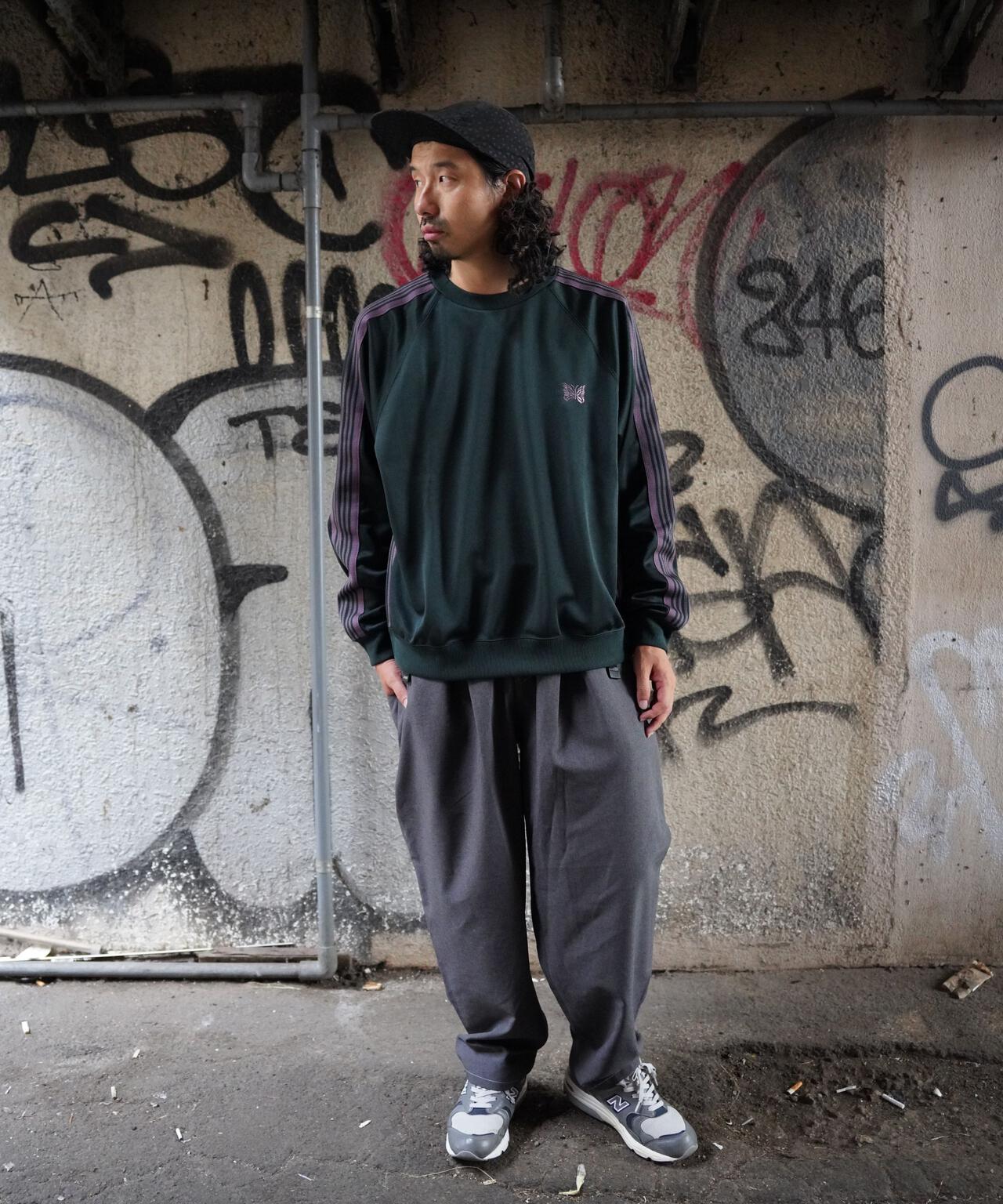 Needles/ニードルズ Track Crew Neck Shirt - Poly Smooth | BEAVER