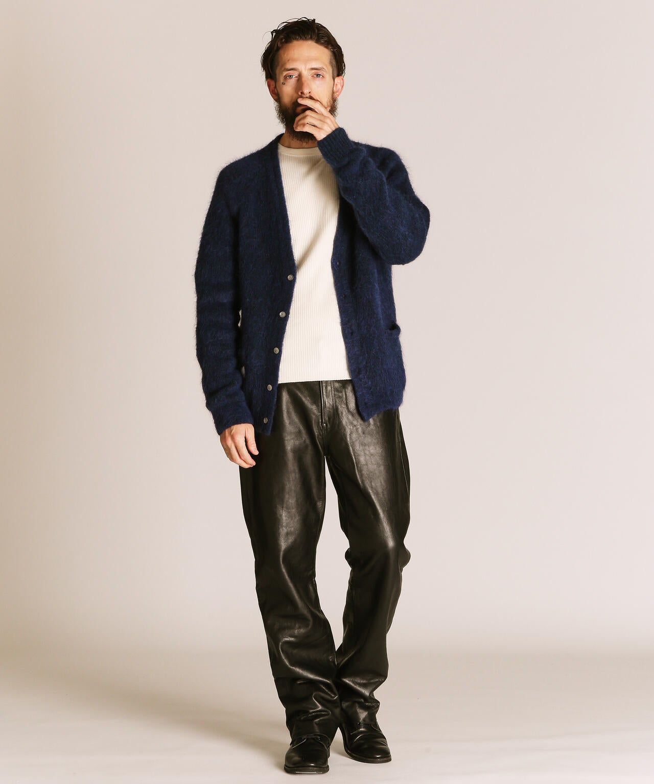 MOHAIR KNIT CARDIGAN/モヘア ニットカーディガン | Schott（ショット