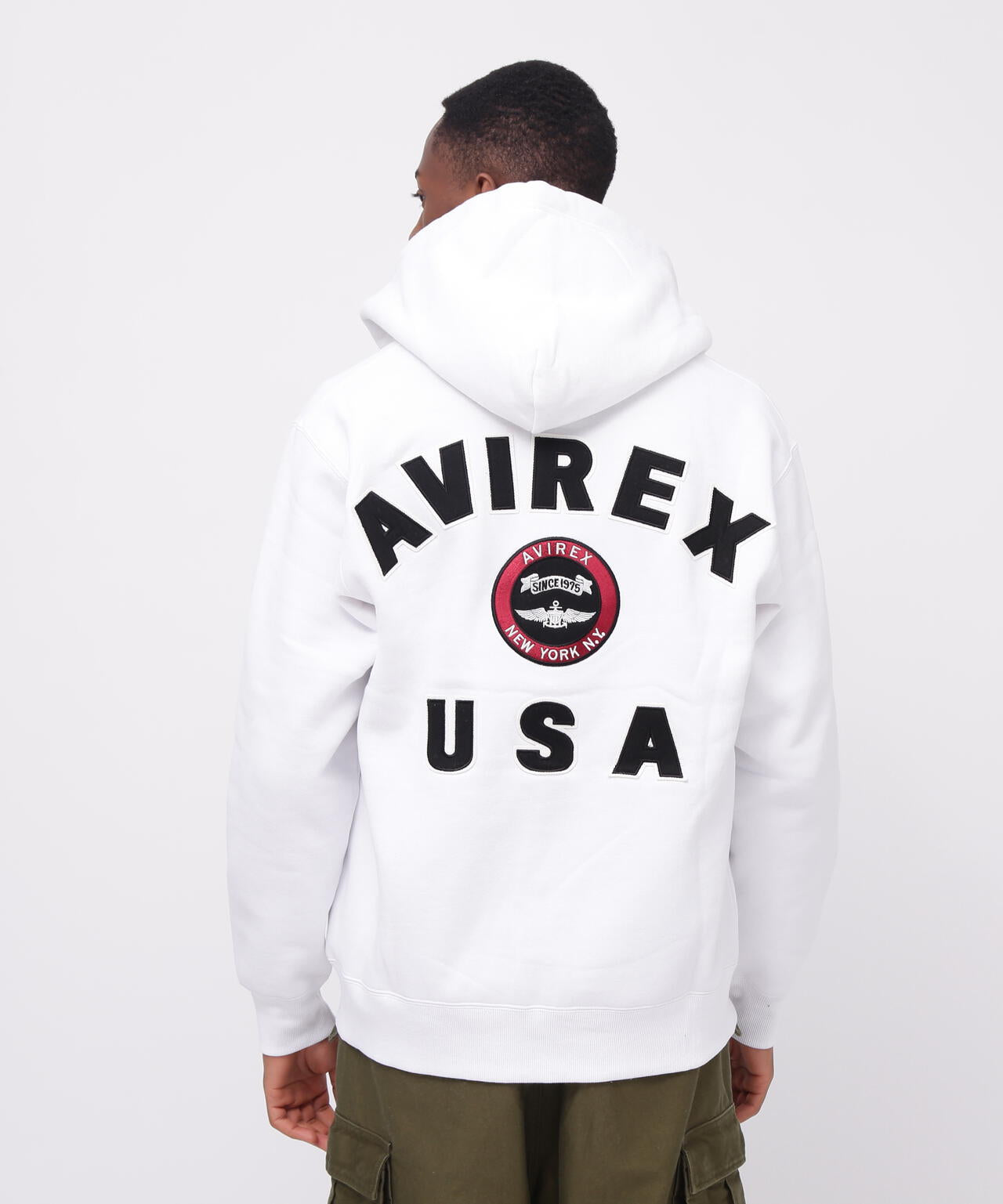 VARSITY LOGO SWEAT ZIP UP PARKA /バーシティ ロゴ スウェット ジップ