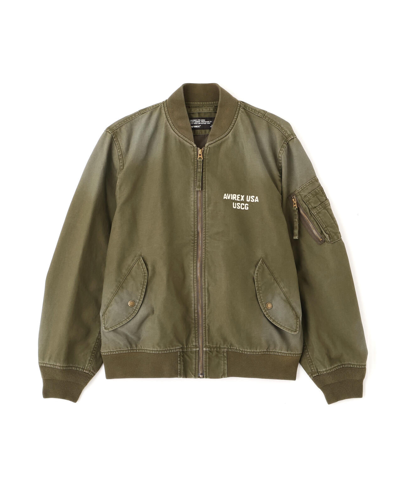 COTTON LIGHT MA-1 ”U.S.COAST GUARD” | AVIREX（アヴィレックス