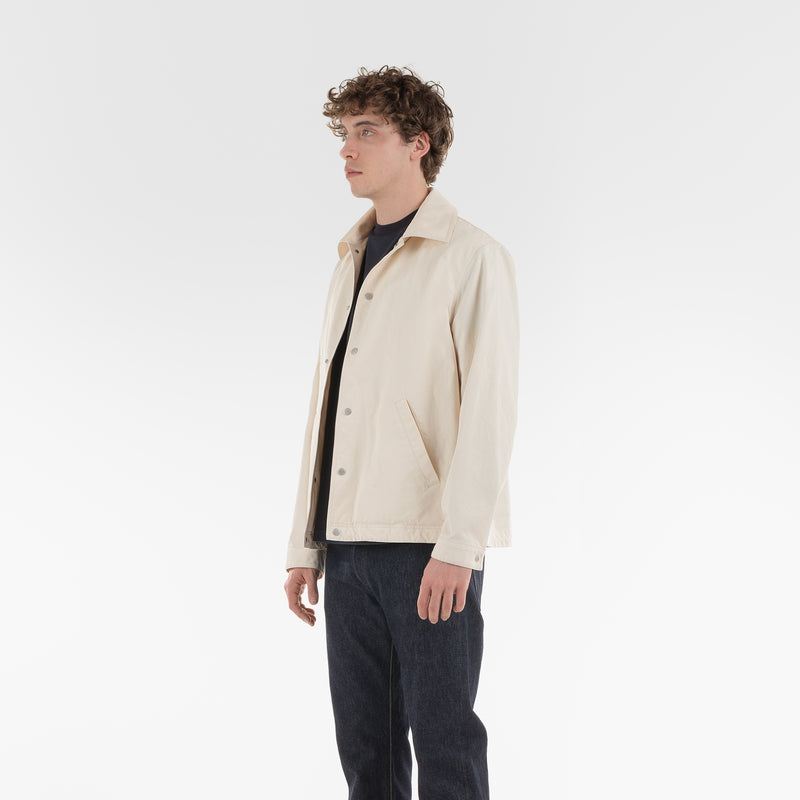 BIO GABARDINE COACH JACKET / NATURAL WHITE – Monobi
