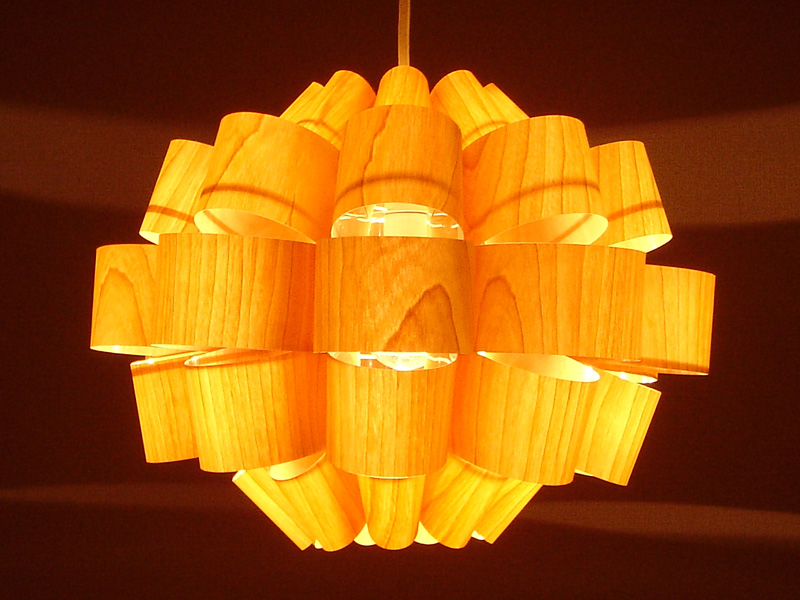 どん2-ウッド DON2-W P.P.Wood Lamp Shade 【照明作家 谷俊幸】