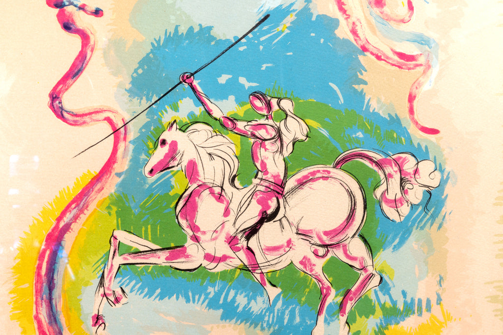 Salvador Dali - Dream of a Horseman Lithograph on Paper | Modern