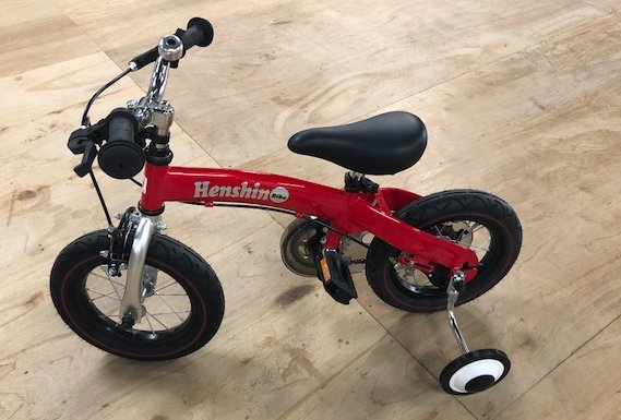 へんしんバイク 補助輪取り付け | Wood Chips