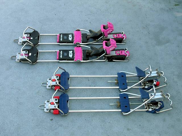 スキー板のインサートビス化