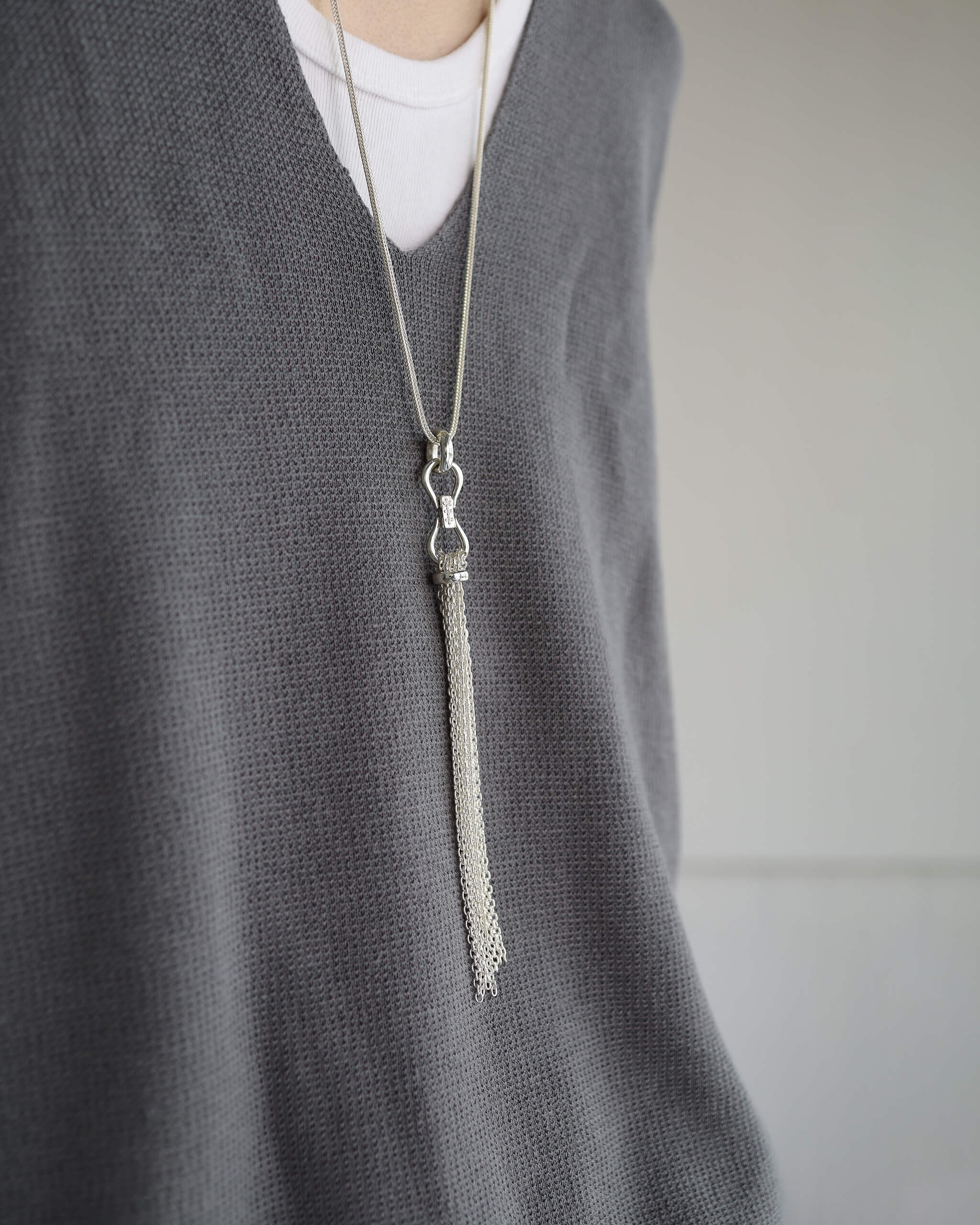 WAKAN SILVER SMITH Tassel necklace (L) [C-038] -MORLS-