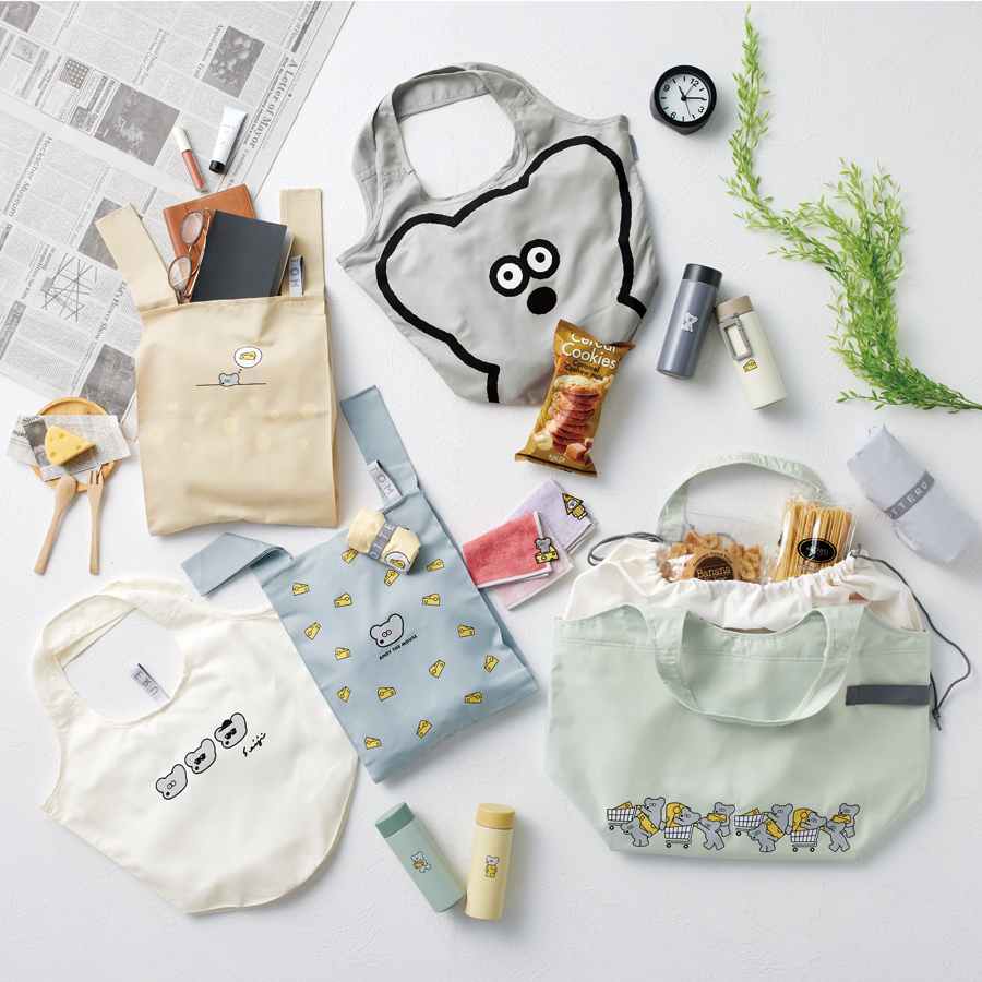 ねずみのANDY クルリトクーラービッグマルシェバッグ | MOTTERU