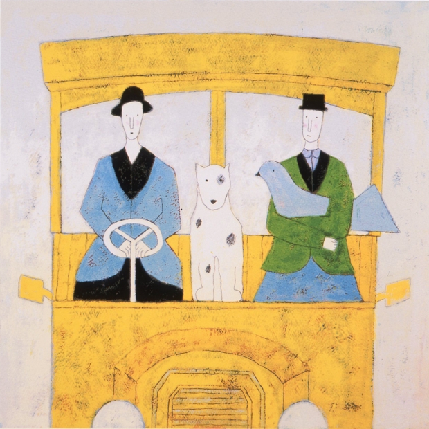 アノラ・スペンスがシルクスクリーンの版画で制作したインテリアの絵画