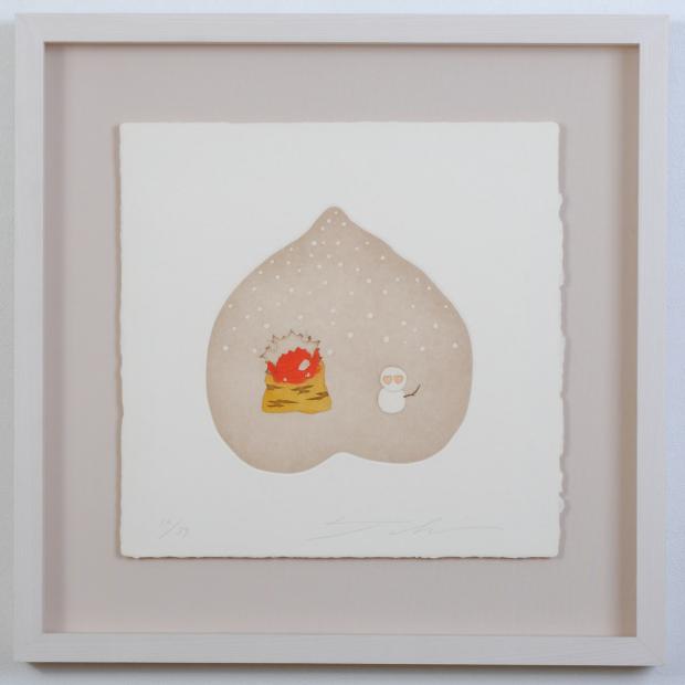 瀧下和之 「秋まっしぐら」 銅版画 直筆サイン・エディション・作品