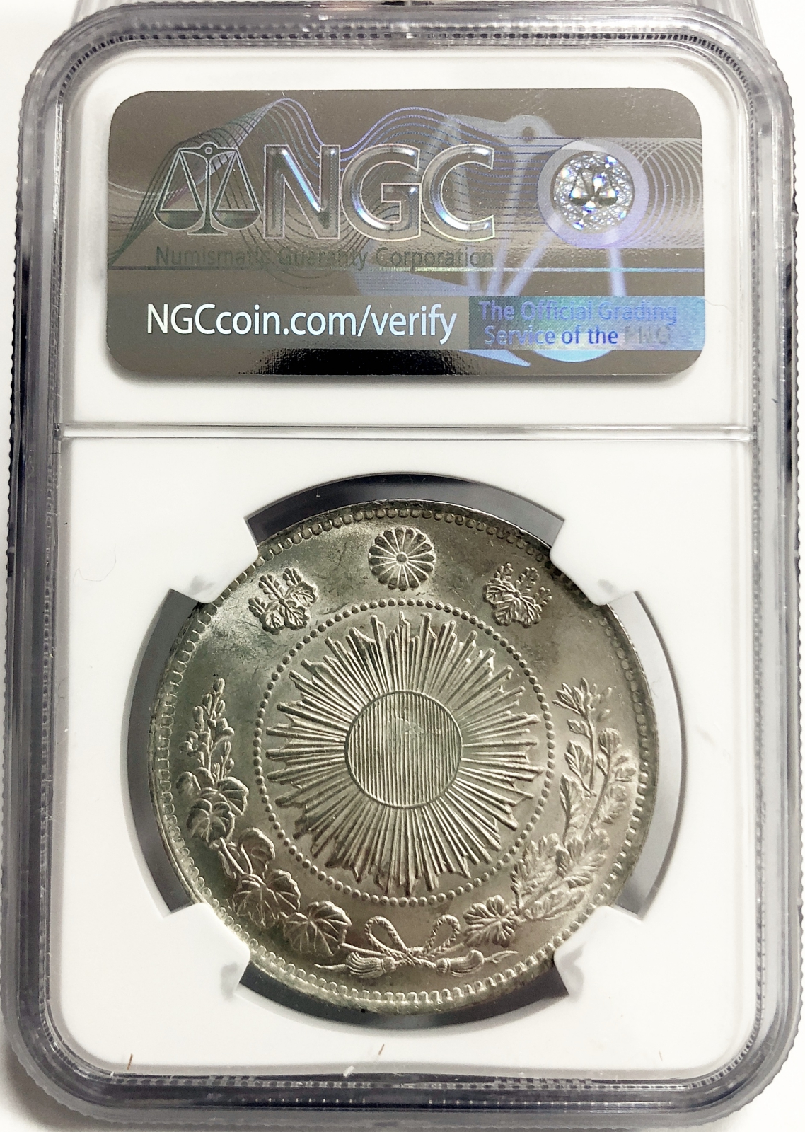 旧1円銀貨 明治3年 普通圓 NGC(MS62+) – JAPAN YEN 1870 Type1
