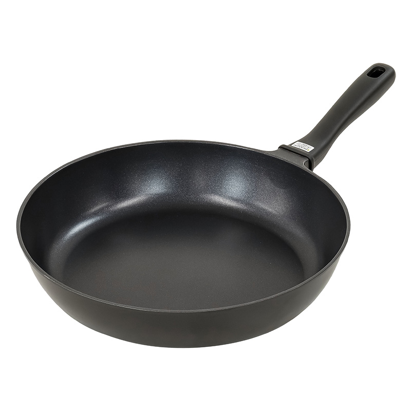 ゴリラのひとつまみ ガス火専用フライパン 28cm ブラック ｜ ミスター