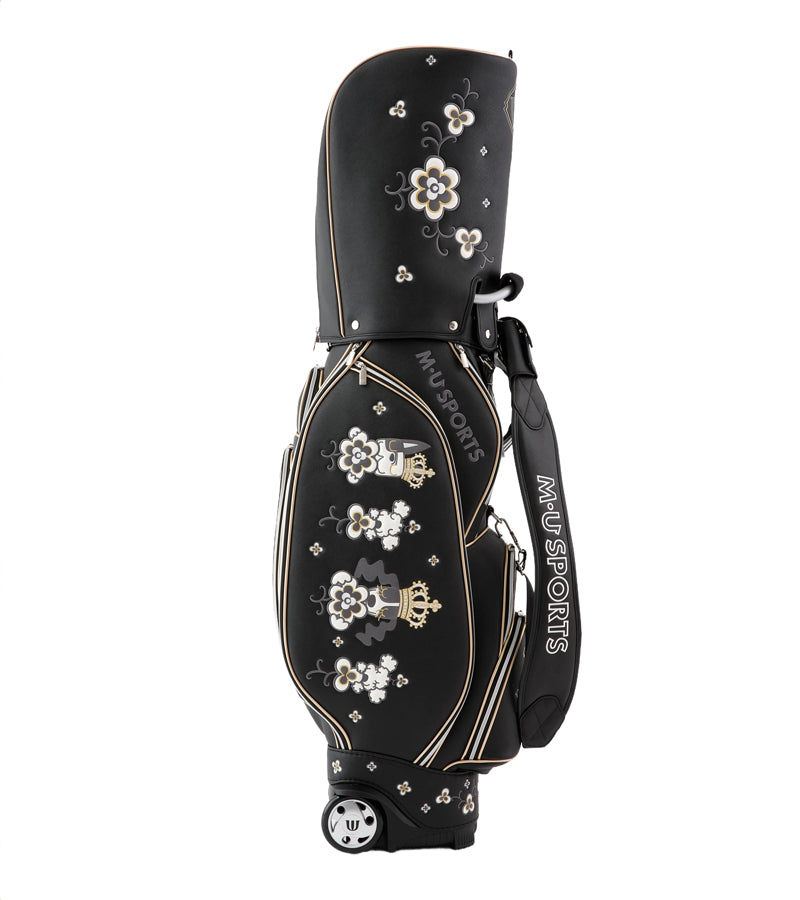 北欧デンマーク花と王冠のロイヤルイメージキャディバック（703Q6122