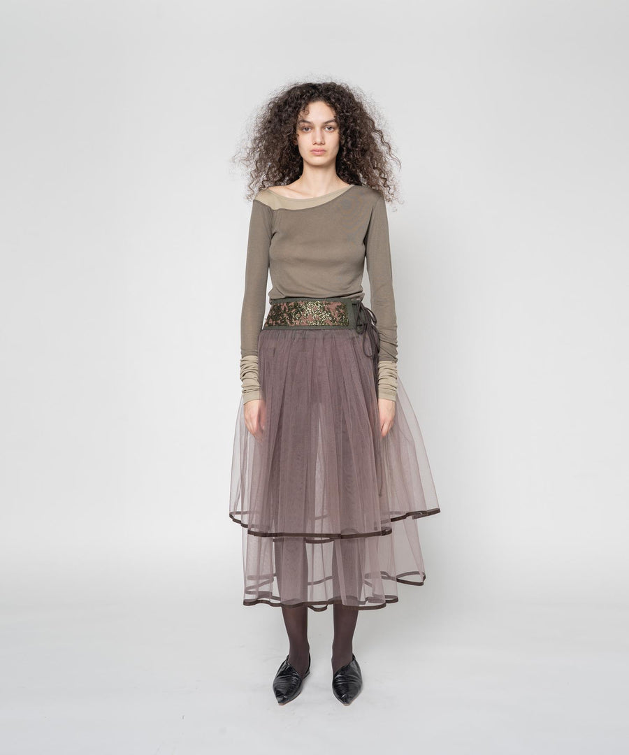 ASYMMETRY RIB TOP｜muller of yoshiokubo(ミュラーオブヨシオクボ