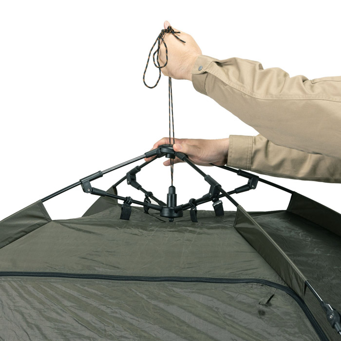 MOLUSKO プルアップシェルター MS-15KA_MS-15BE紐を引くだけで簡単設営