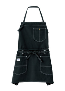 Lee エプロン 2WAY 胸当て 腰下 サロン おしゃれ 人気 デニム