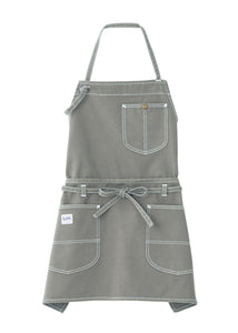 Lee エプロン 2WAY 胸当て 腰下 サロン おしゃれ 人気 デニム