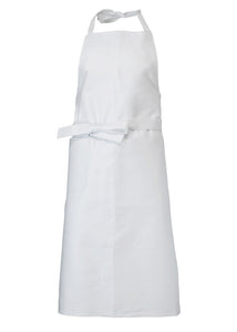 調理前掛 コック エプロン 胸当て セミロング ダーツ入り 白衣 前掛け