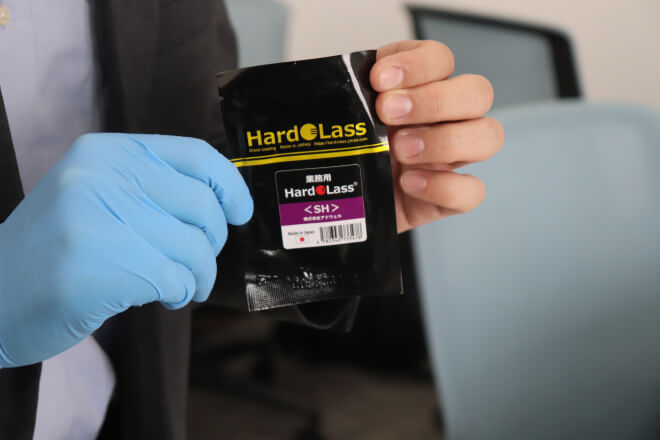 ハドラスコーティングをシューズにしたら驚きの撥水効果が！