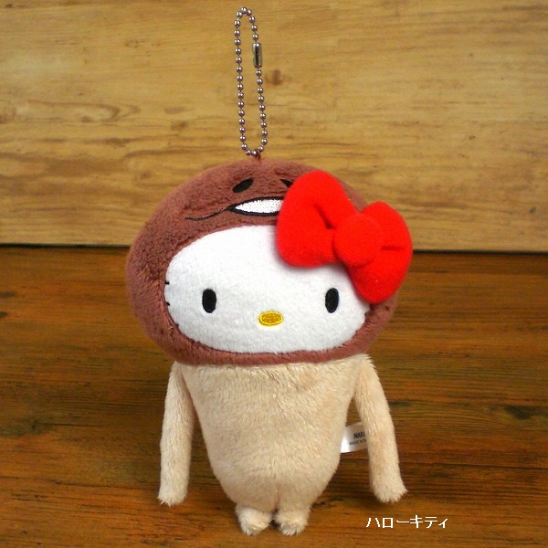 なめこ×ハローキティ マスコット｜なめこぱらだいす☆なめこ公式サイト