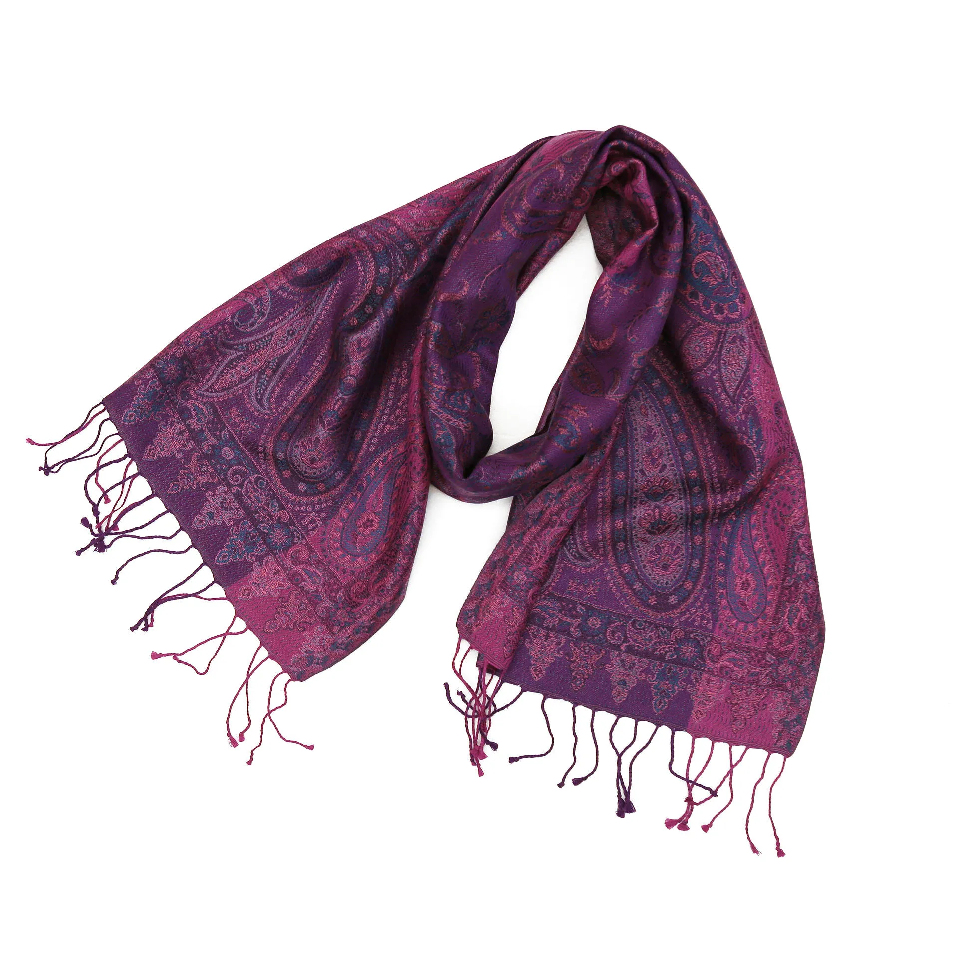 シルクストール/ハーフサイズ/ペイズリー柄/ロイヤルパープル/本紫