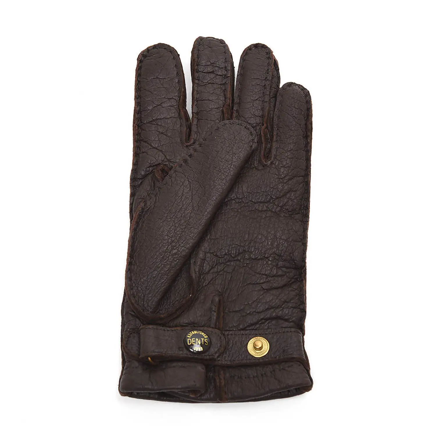 デンツ 15-1564 ペッカリー×カシミア ストラップ＆ロール BARK