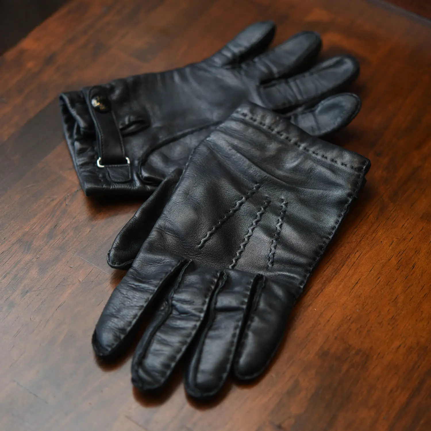 DENTS 15-1516 ヘアシープ×シャモイア復刻ストラップ＆ロールグローブ