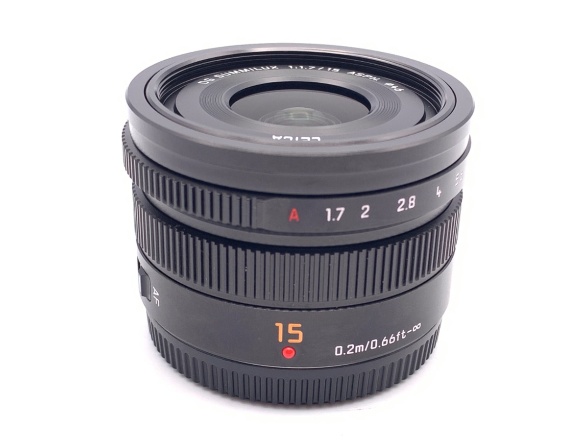 LEICA DG SUMMILUX 15mm/F1.7 ASPH. H-X015-K [ブラック] 中古価格比較