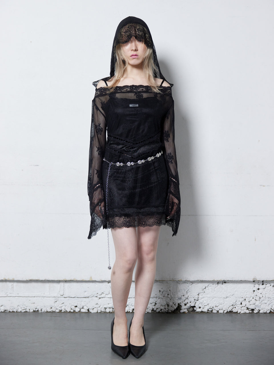 Veil Off-shoulder Dress(Black) – neith.onlinestore