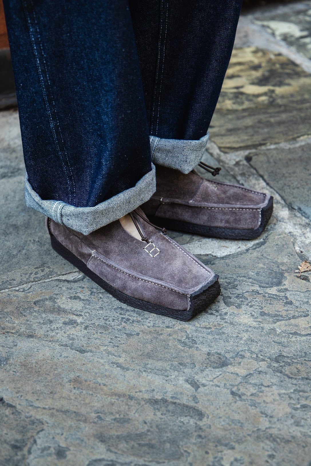 QR High Moccasin – Oakwood Suede | Woburn Walk | Nepenthes London