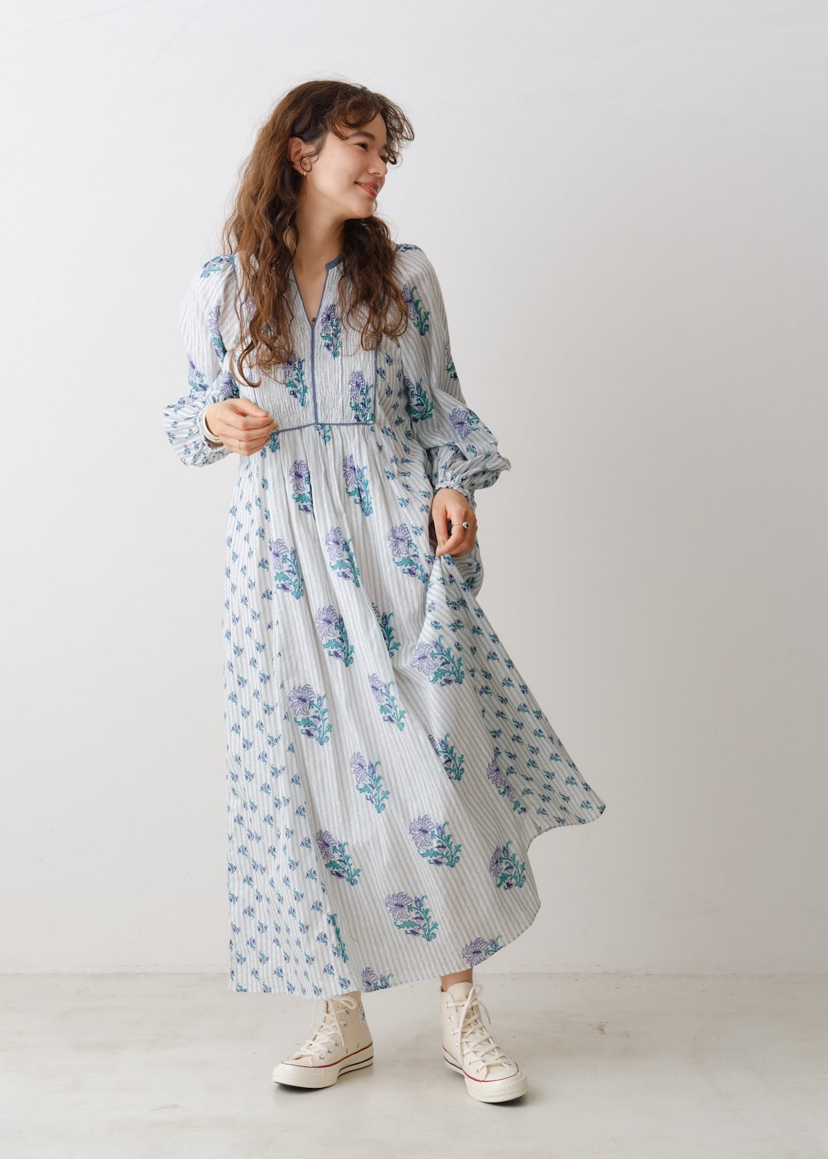 Scheduled for delivery in mid-January] Cotton Jacquard Lily Print