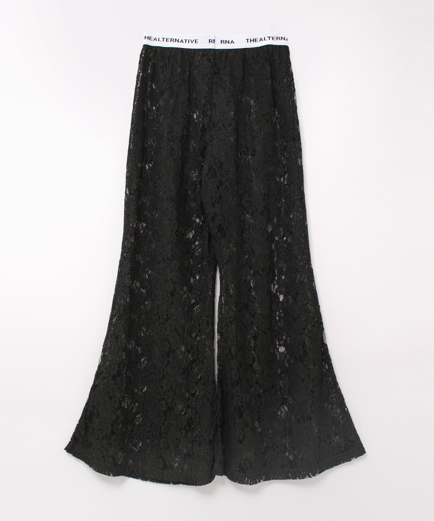 R4194 ペイズリーレースフレアパンツ(M ホワイト): パンツ - RNA