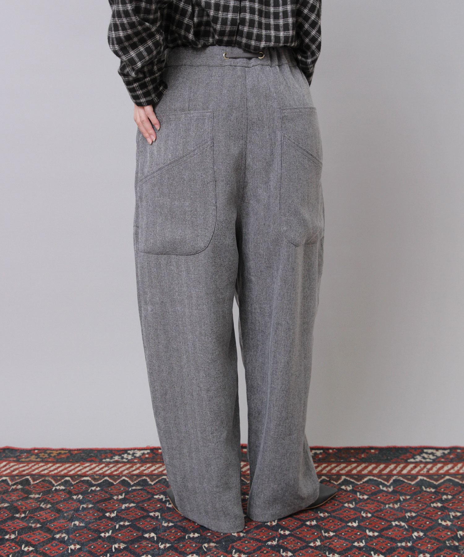 RRL ツイード ハンチング グレー サイズS 美品 RRL ツイード