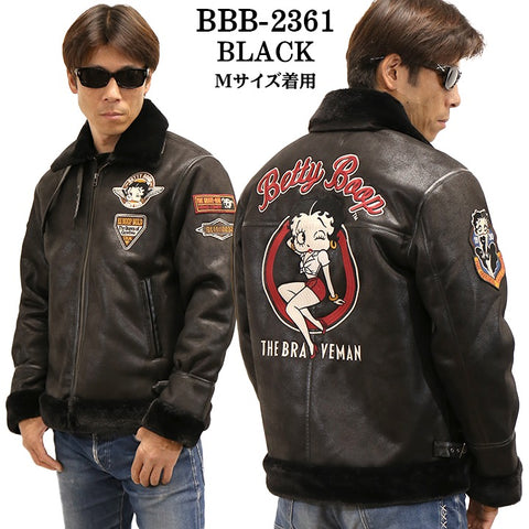 THE BRAVEMAN×BETTY BOOP ベティーブープ B-3 フライトジャケット bbb-2361