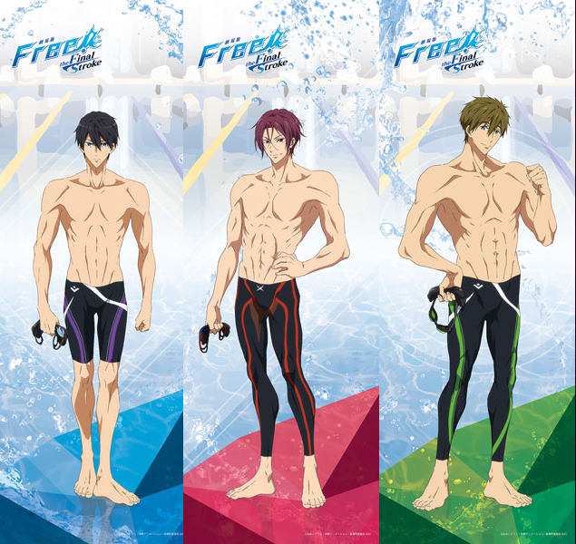 Free!』の七瀬遙／松岡凛／橘真琴の等身大ウォールペーパーが登場