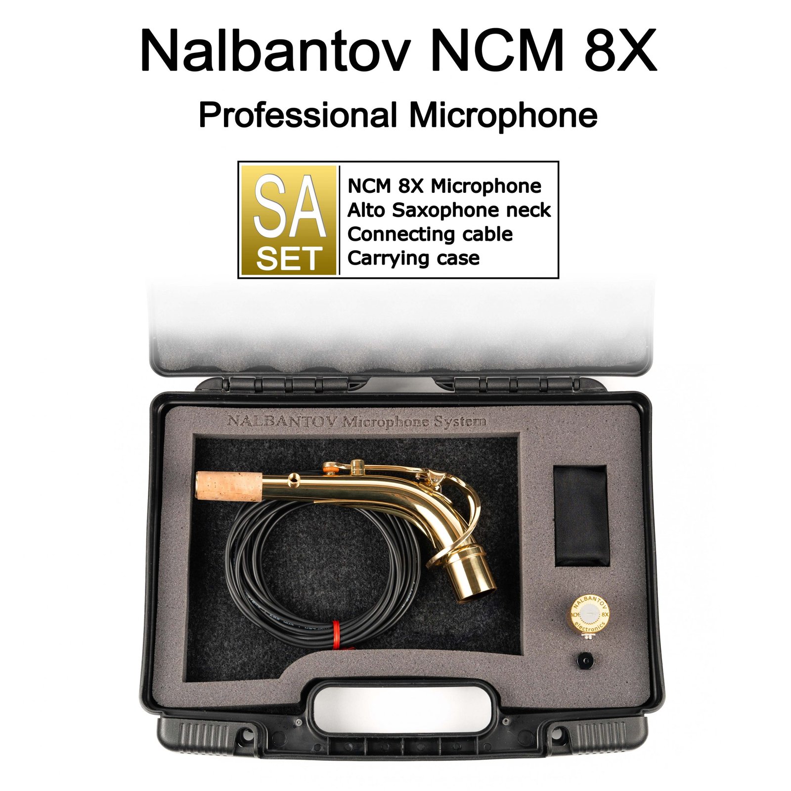 Alto Saxophone Microphone Nalbantov NCM 8X SA set: Pickup System