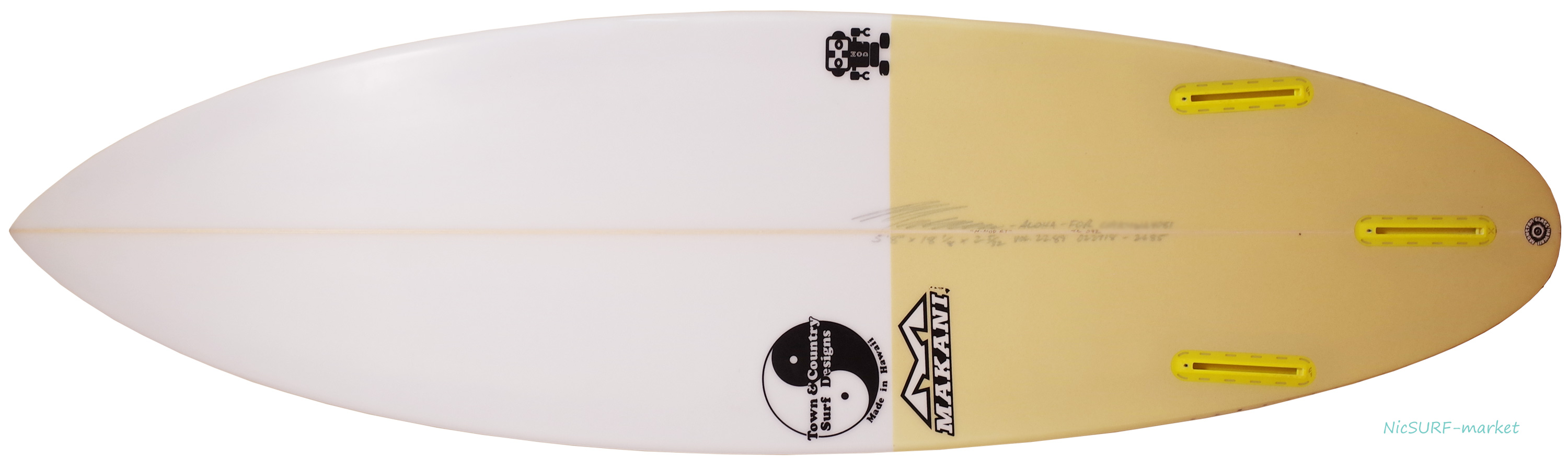 T&C タウンアンドカントリーサーフボード H・MOD 中古ショートボード 5