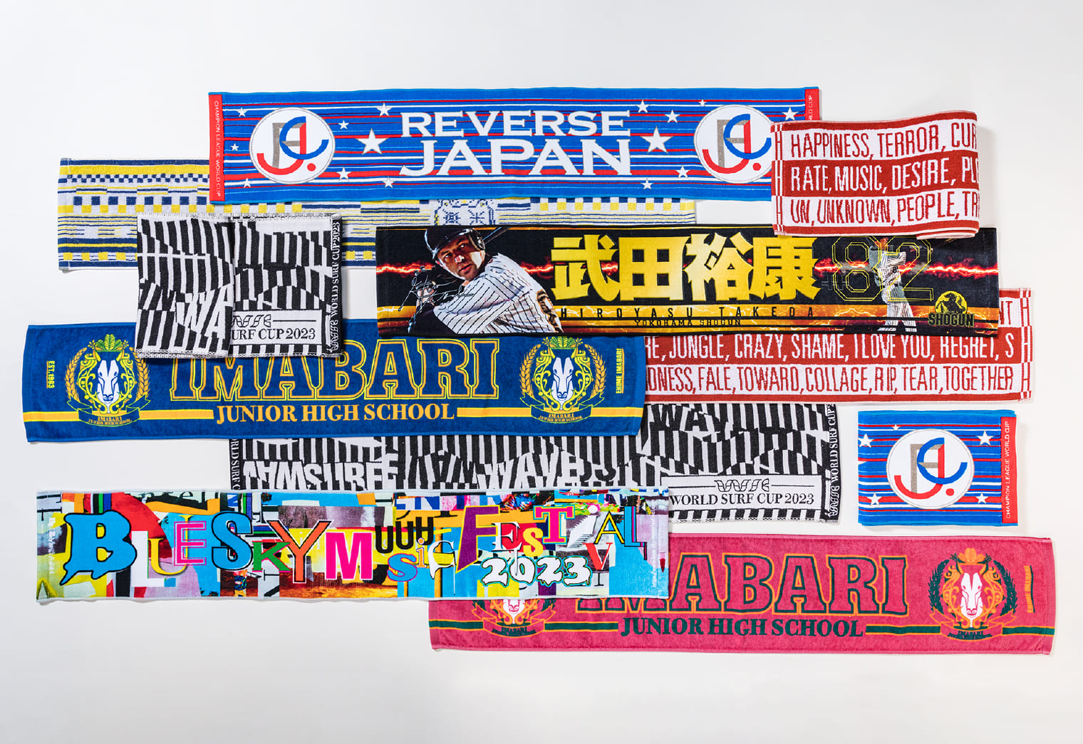 頭文字D 30thイベント限定グッズ フライトタグ、アクスタ、マフラー