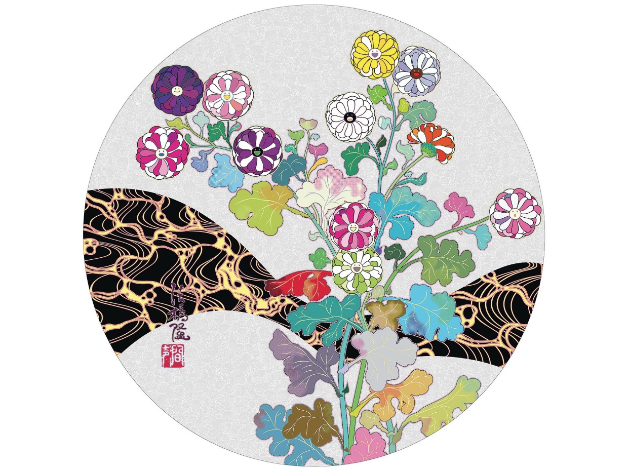 新品未開封 村上隆 もののけ京都展 フラワー パズル flower puzzle