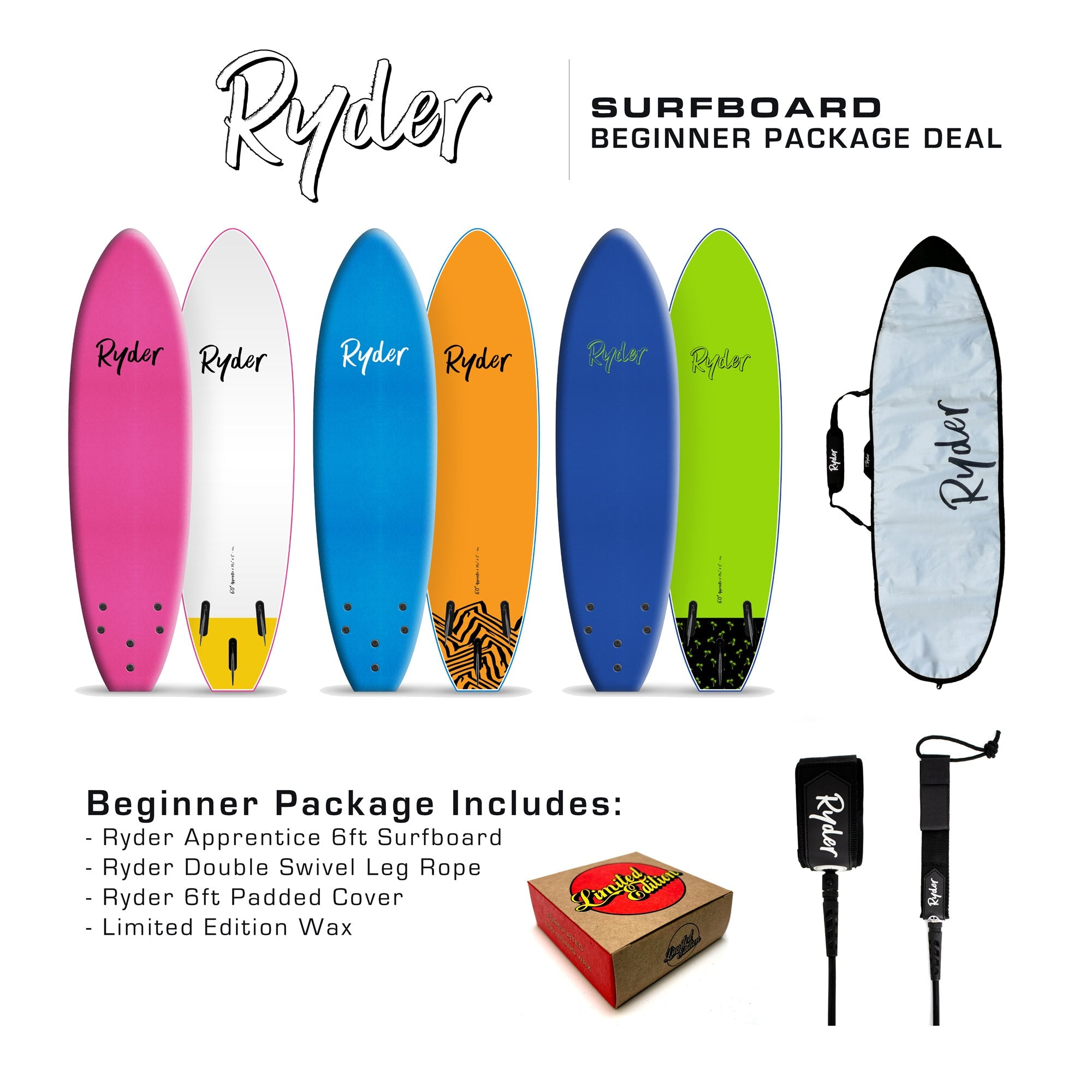 Ryder Soft Surfboard JUNIOR FUNBOARD 44